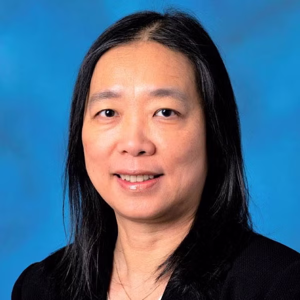 asian woman with dark hair