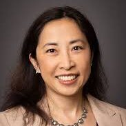 asian woman with dark hair
